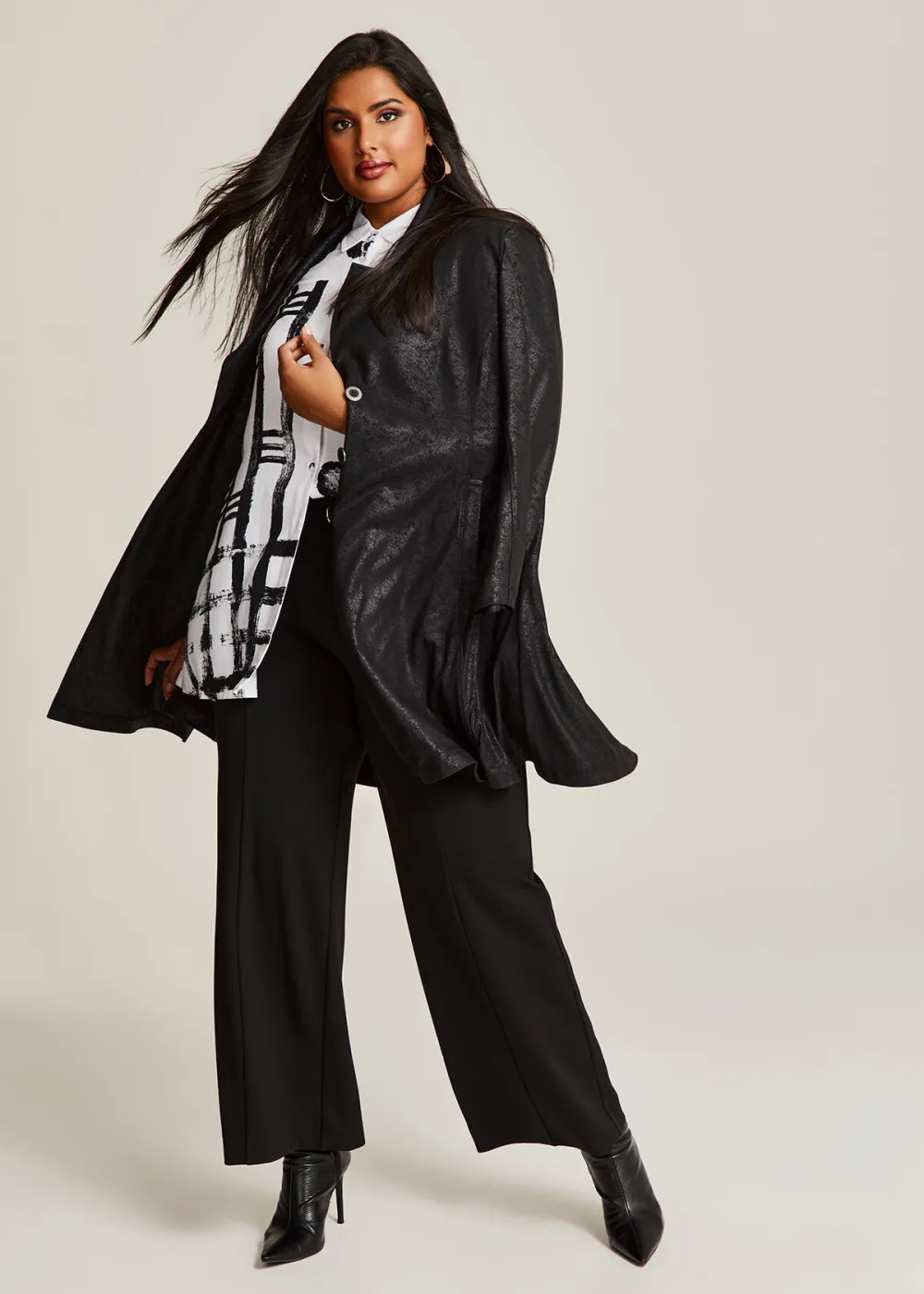Coated Luna Longline Jacket