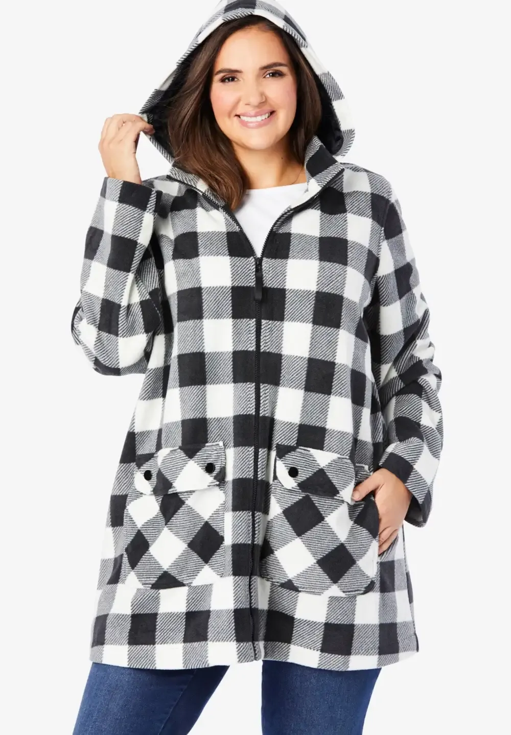 Hooded Fleece Coat