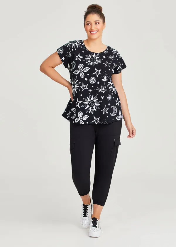 Active Lunar Print Top