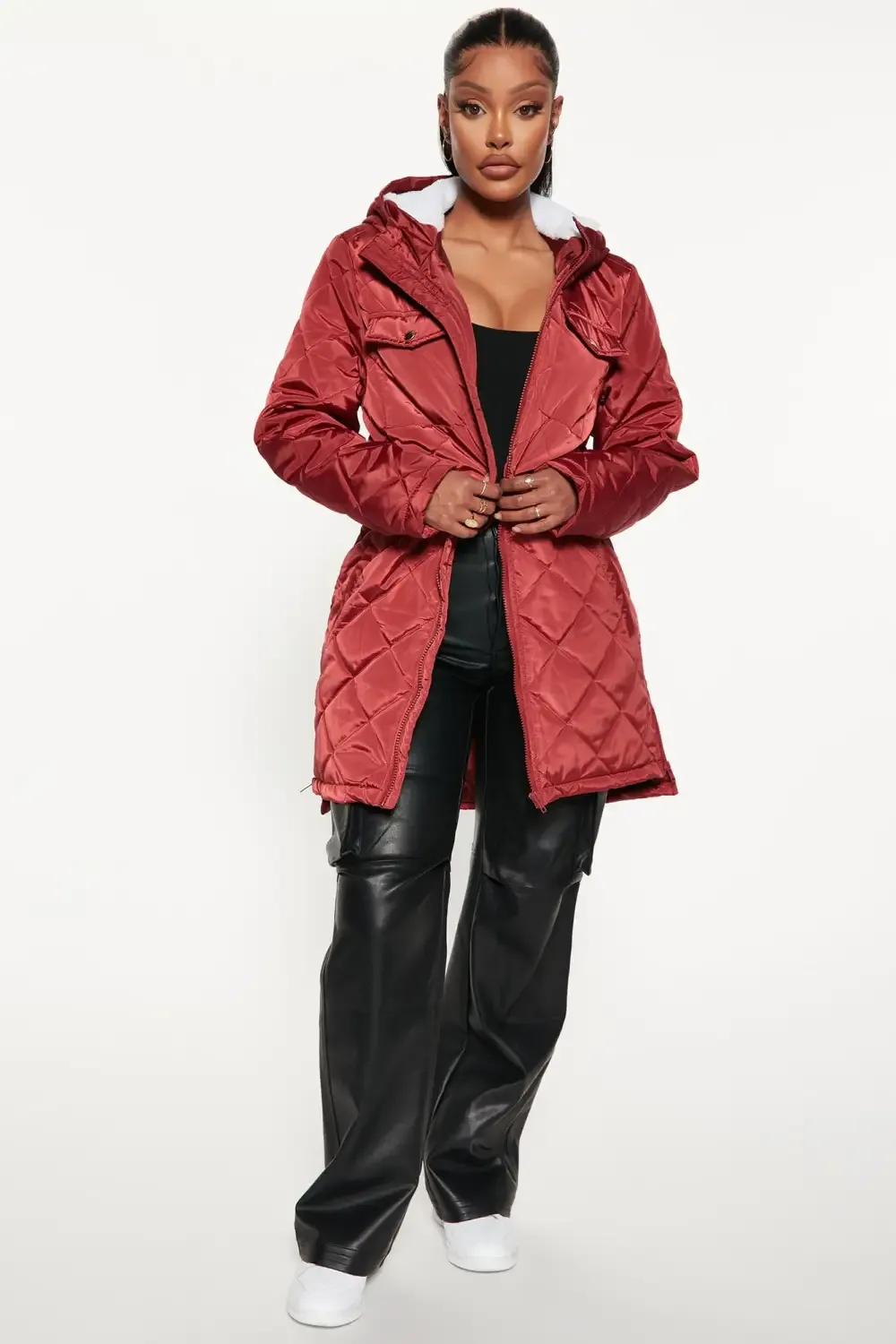 Walks In The Woods Quilted Jacket - Rust