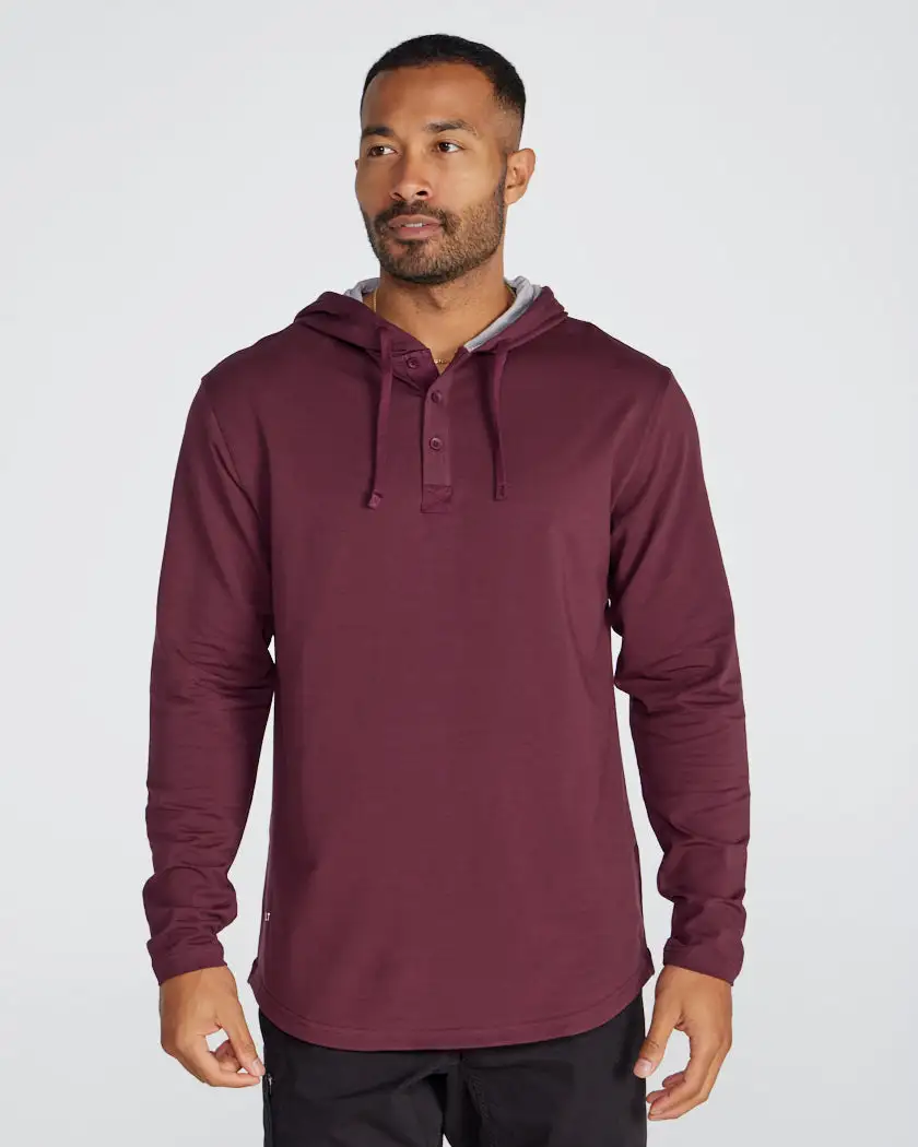 Drop-Cut: Lux Hooded Henley