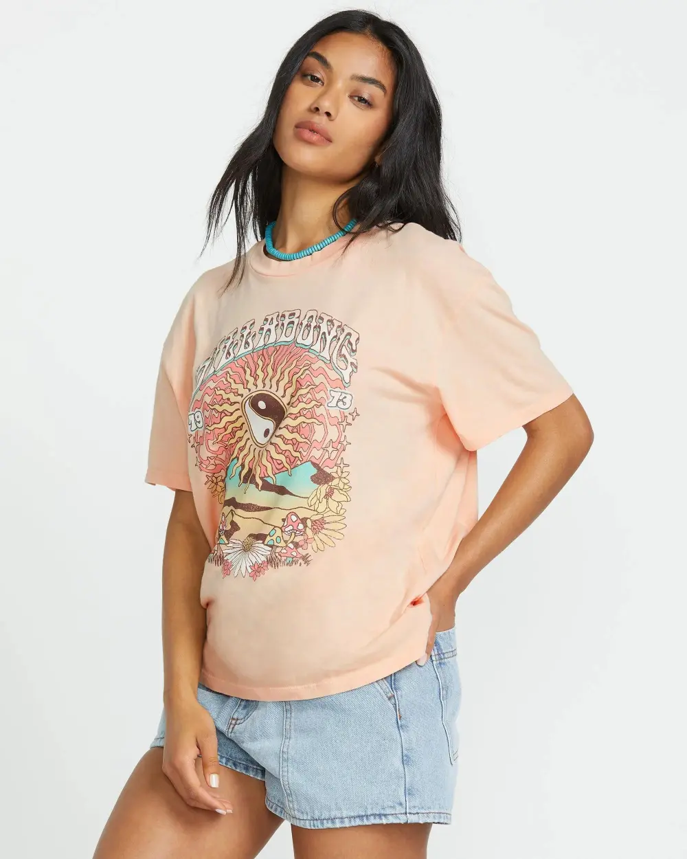 In The Balance Tee - Soft Peach