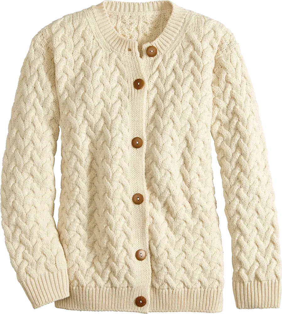 Women's Irish Supersoft Wool Cardigan