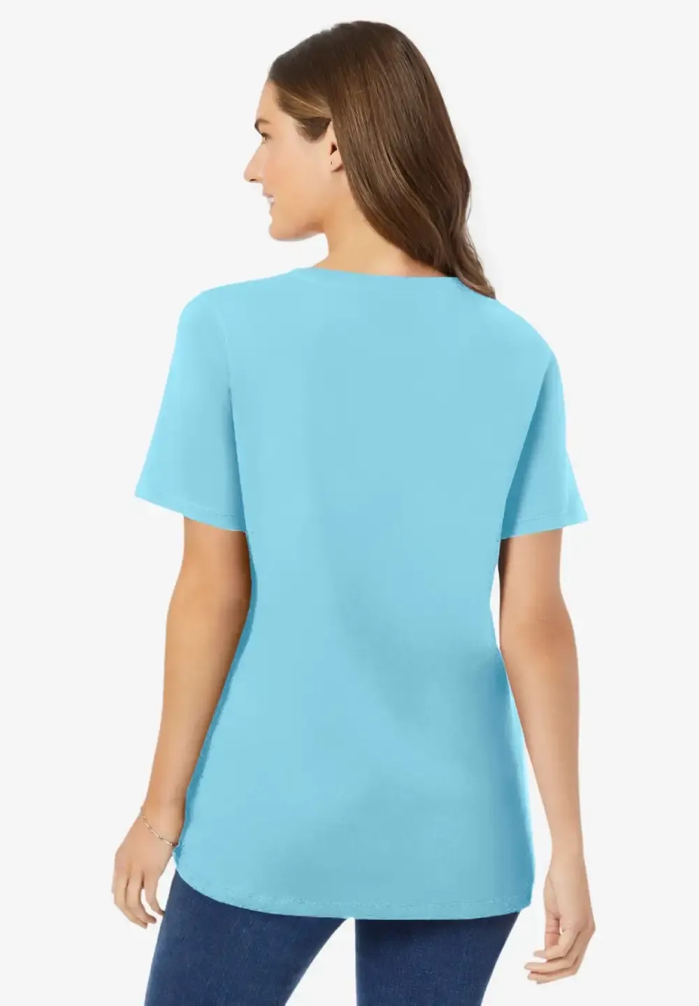 Perfect Short-Sleeve V-Neck Tee