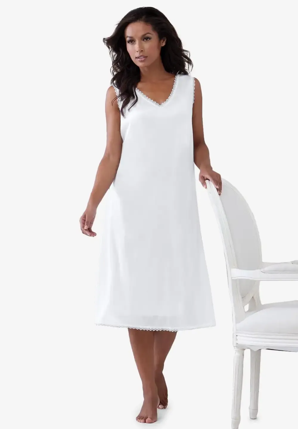 Lace-Trim Slip