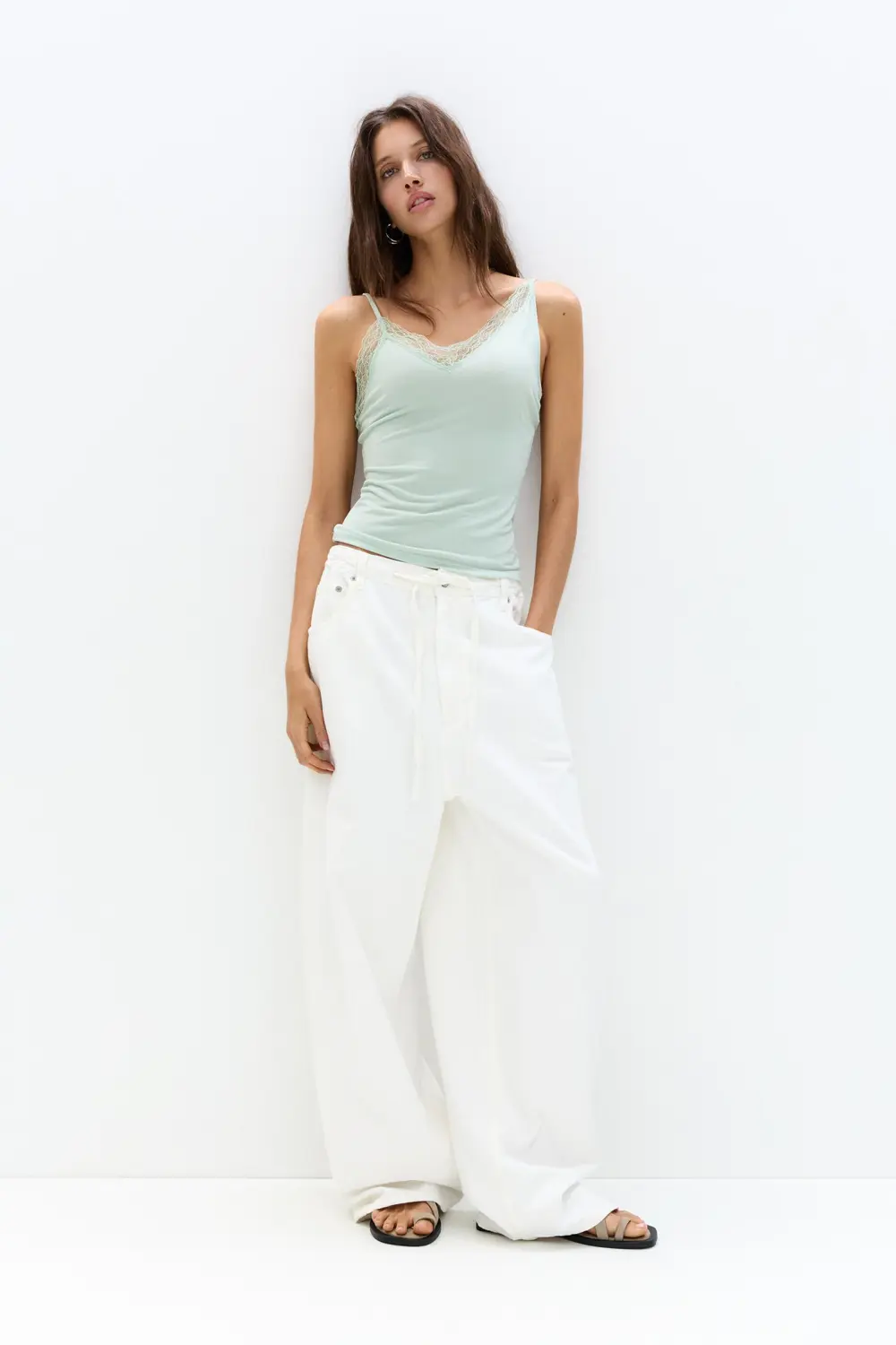 Asymmetric camisole top