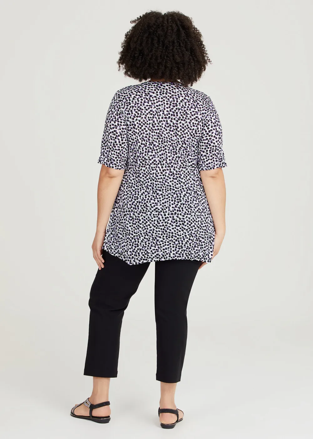 Spot Keyhole Crush Top