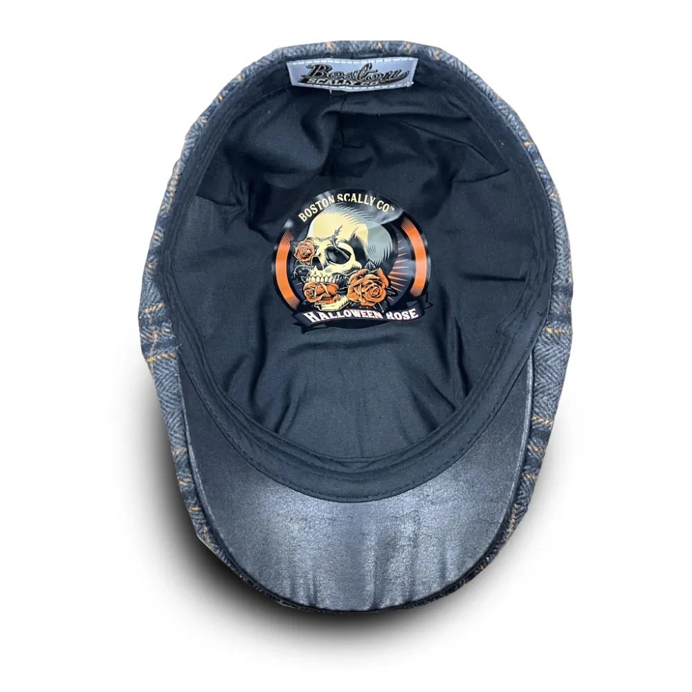 The Halloween Rose Boston Scally Cap - Plaid