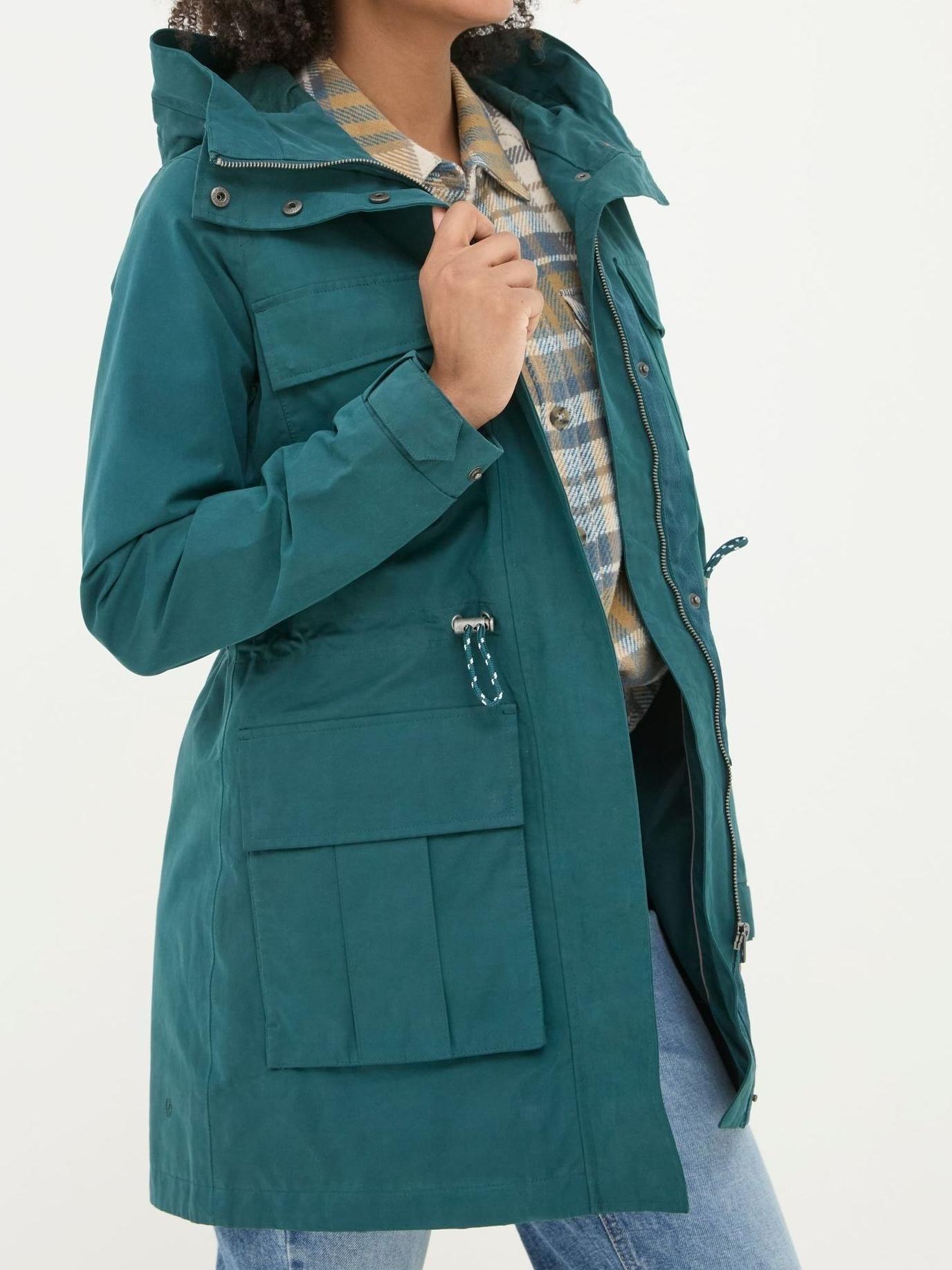 Teal Blue Waterproof Coat