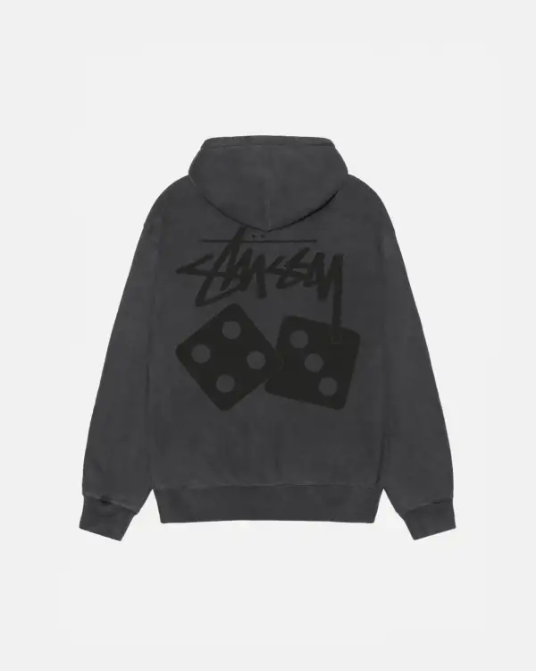 DICE ZIP HOODIE PIGMENT DYED