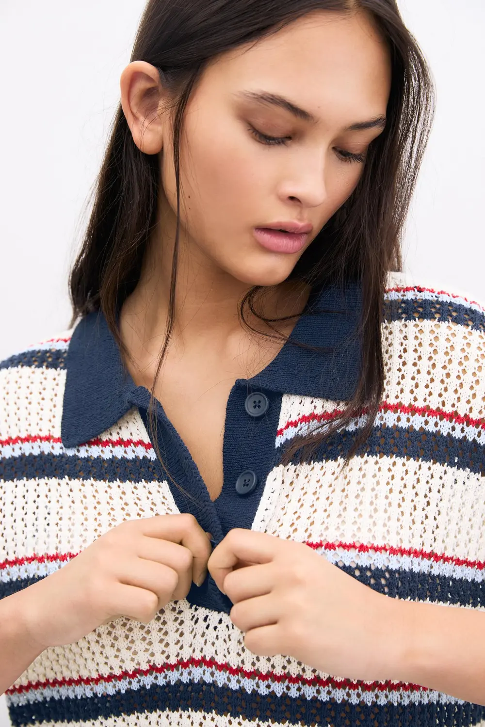 Polo rayas crochet