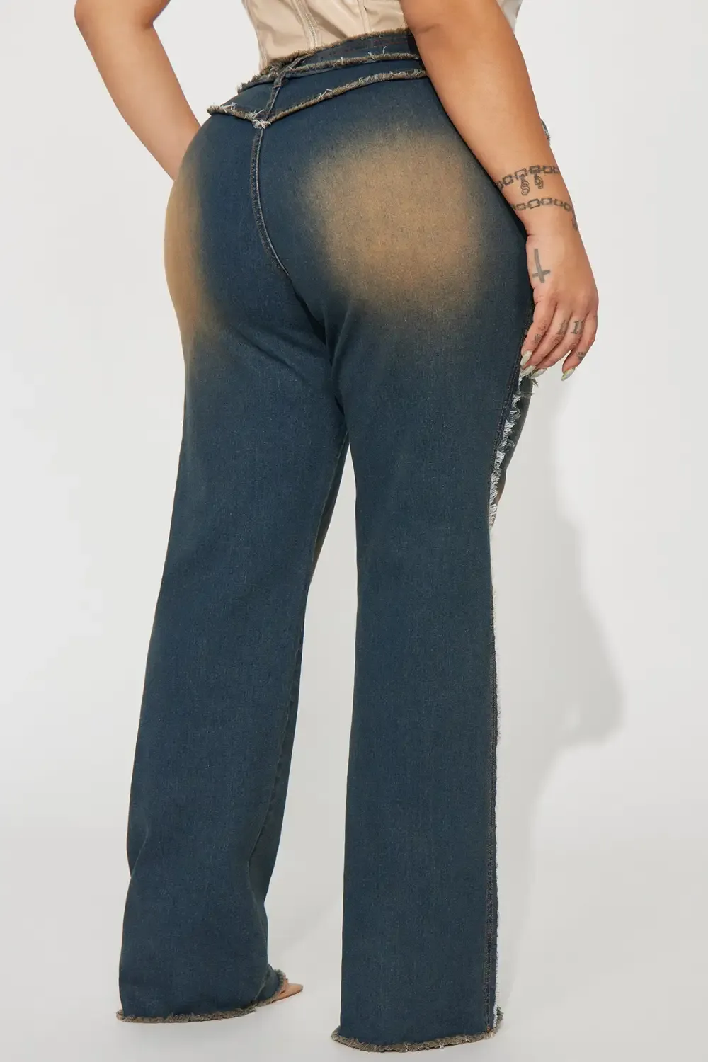 Sabrina Stretch Tinted Jeans - Dark Wash