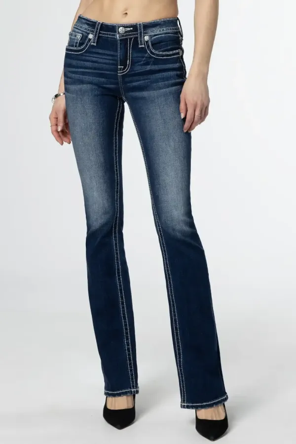 Hazel Feathers Bootcut Jeans