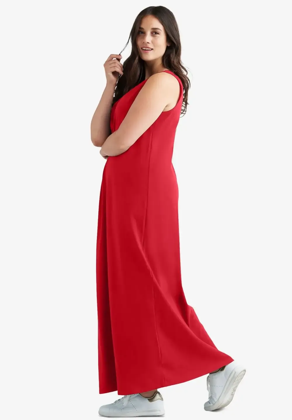 Sleeveless Knit Maxi Dress