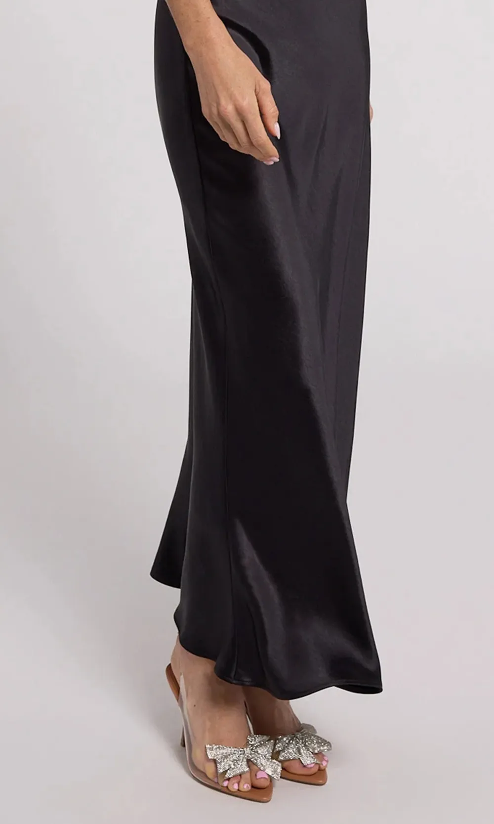 Riella Crystal Halter Maxi Dress