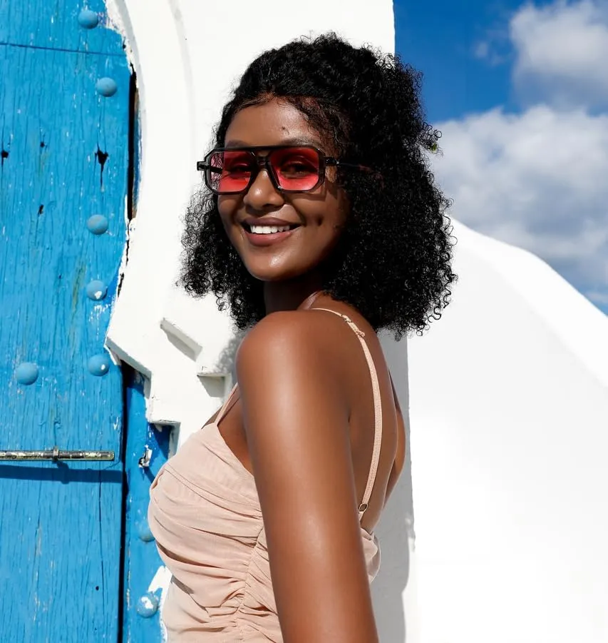 FEISEDY Vintage Square 70s Flat Aviator Sunglasses Women Men Classic Retro Stylish Frame UV400 Sunglasses B2622