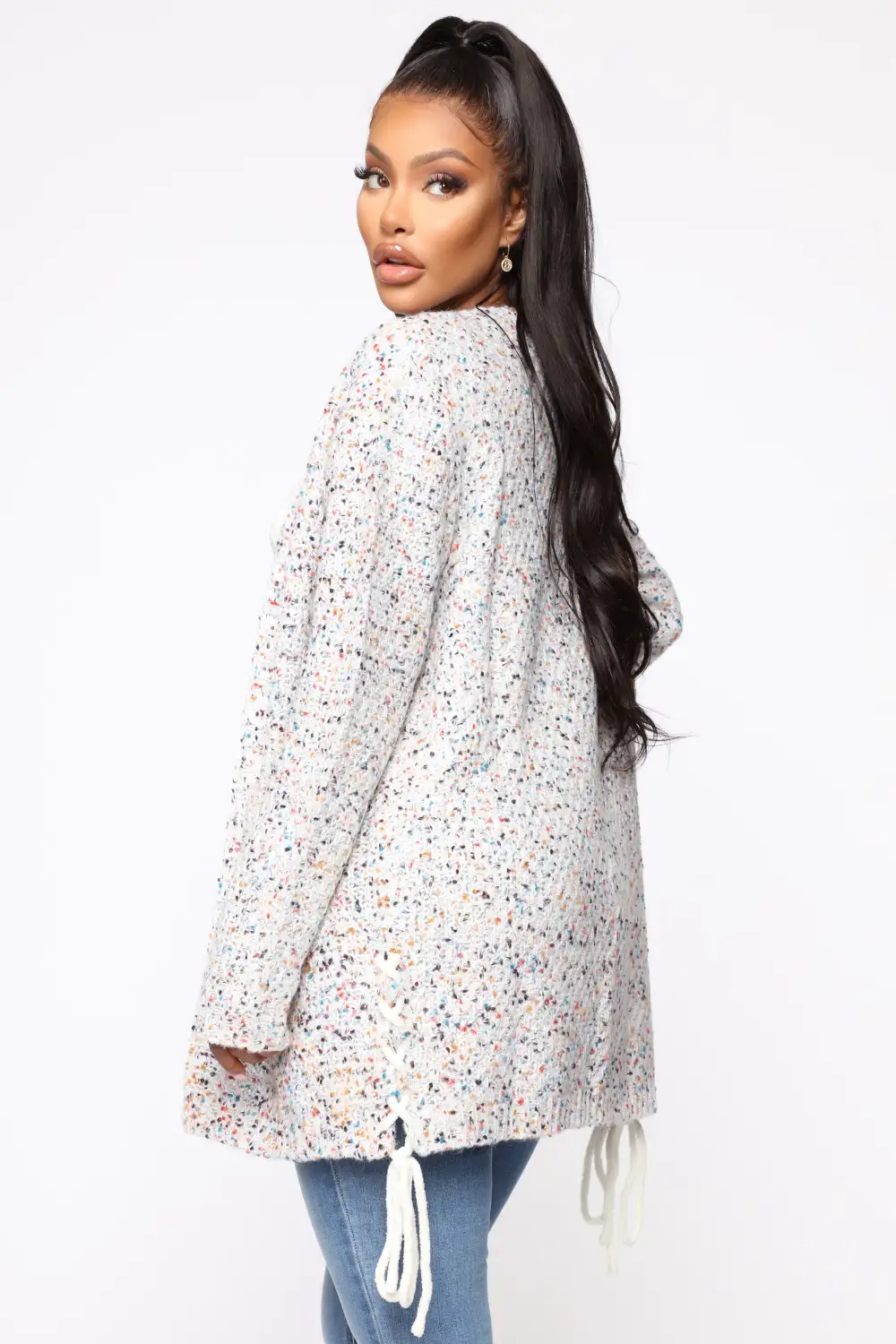 There's No Way Speckle Cardigan - Multi Color