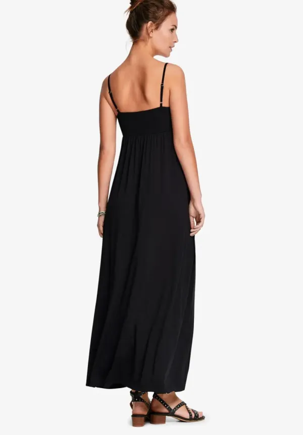 Knit Surplice Maxi Dress