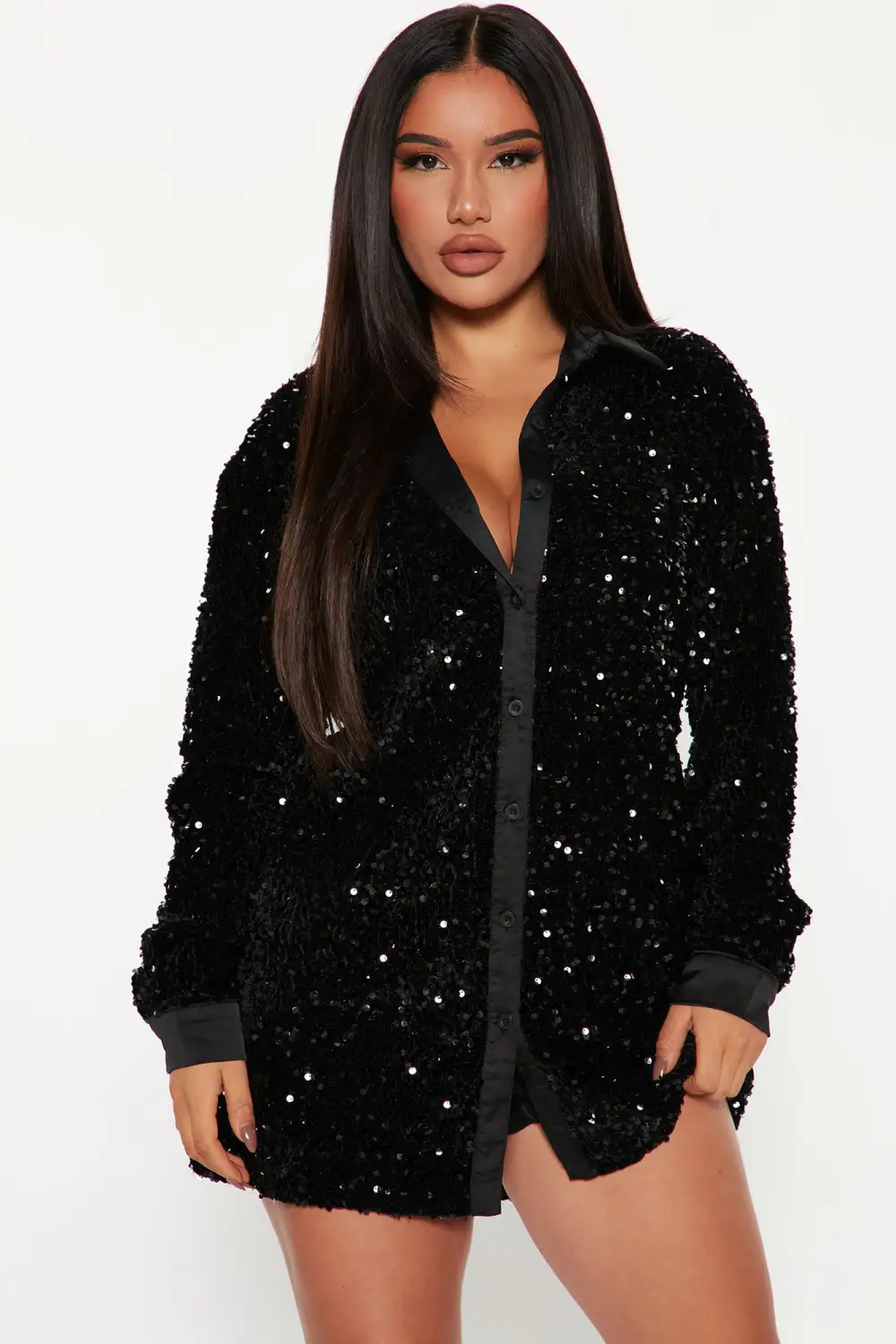 Amalie T-Shirt Mini Dress - Black