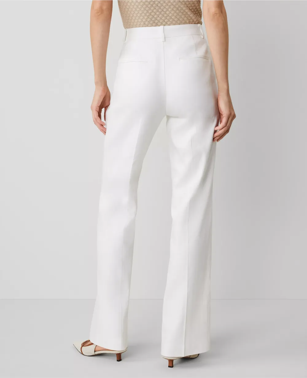 The Trouser Pant in Herringbone Linen Blend