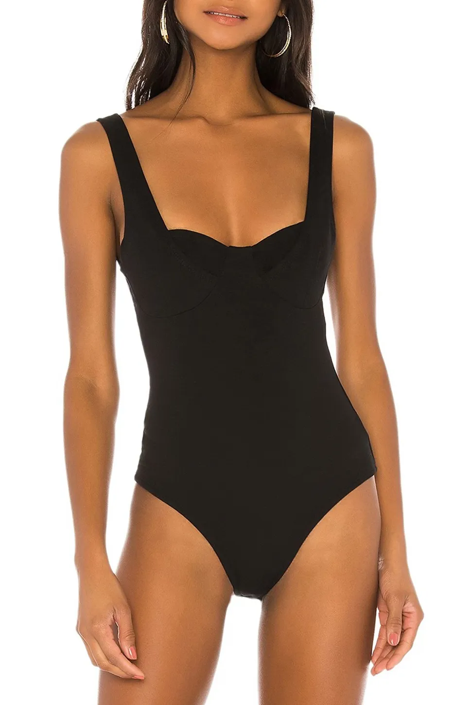 Black One-Piece Bodysuit