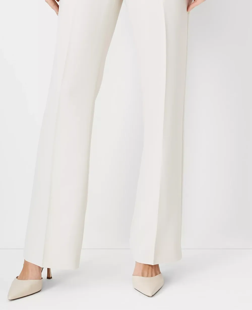 The Side Zip Trouser Pant In Fluid Crepe
