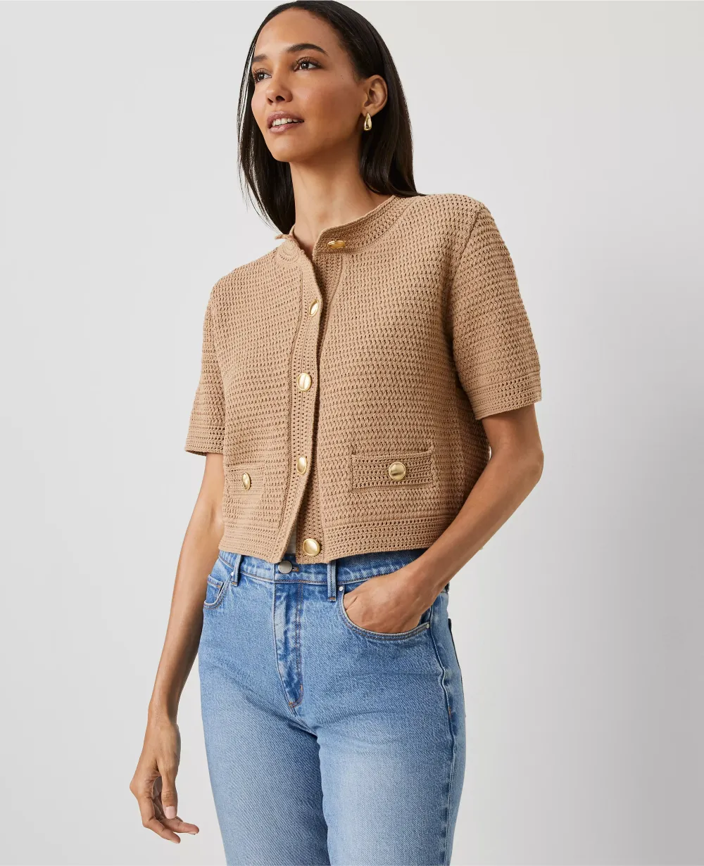 Textured Sweater Jacket