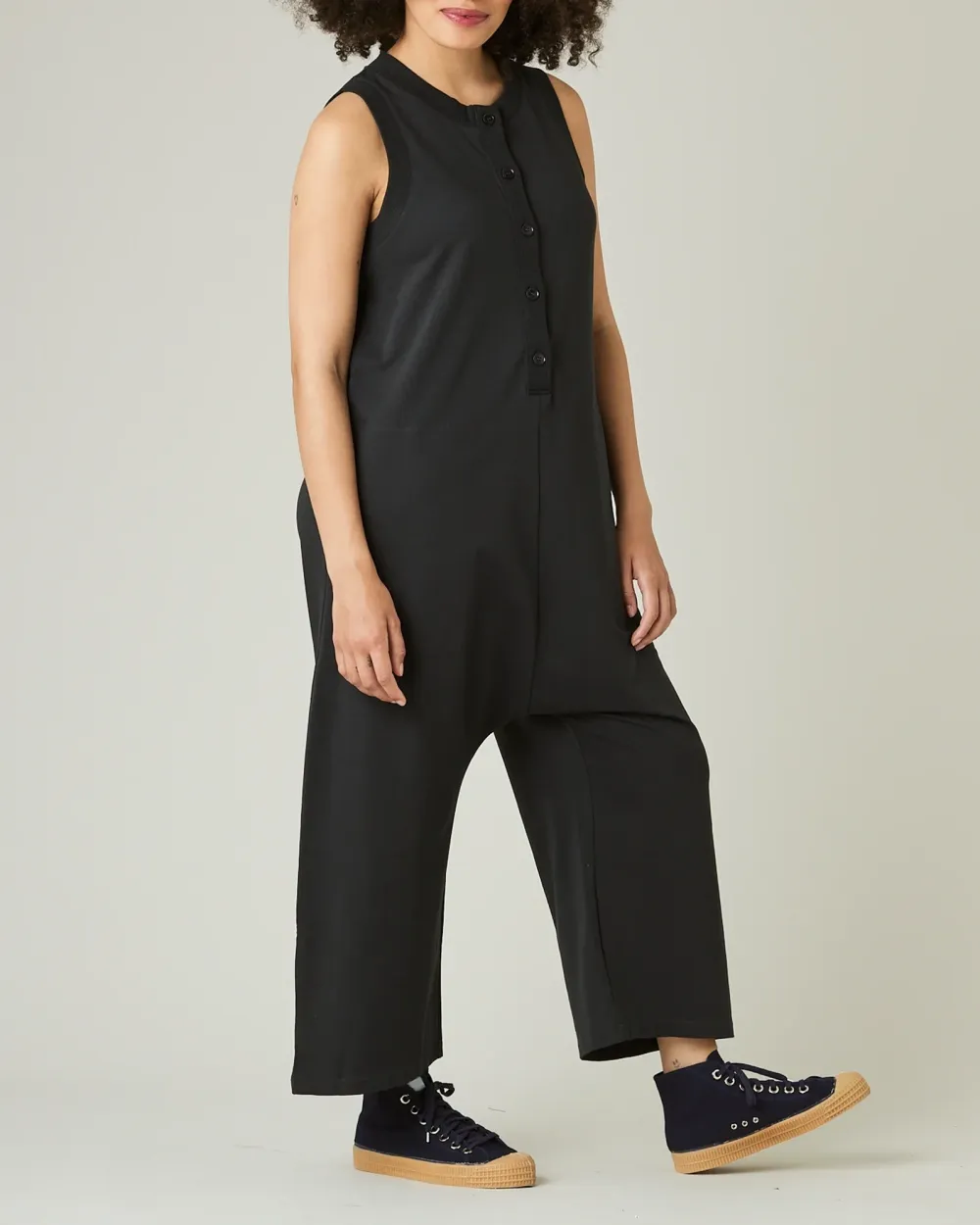 COTTON JERSEY JUMPSUIT