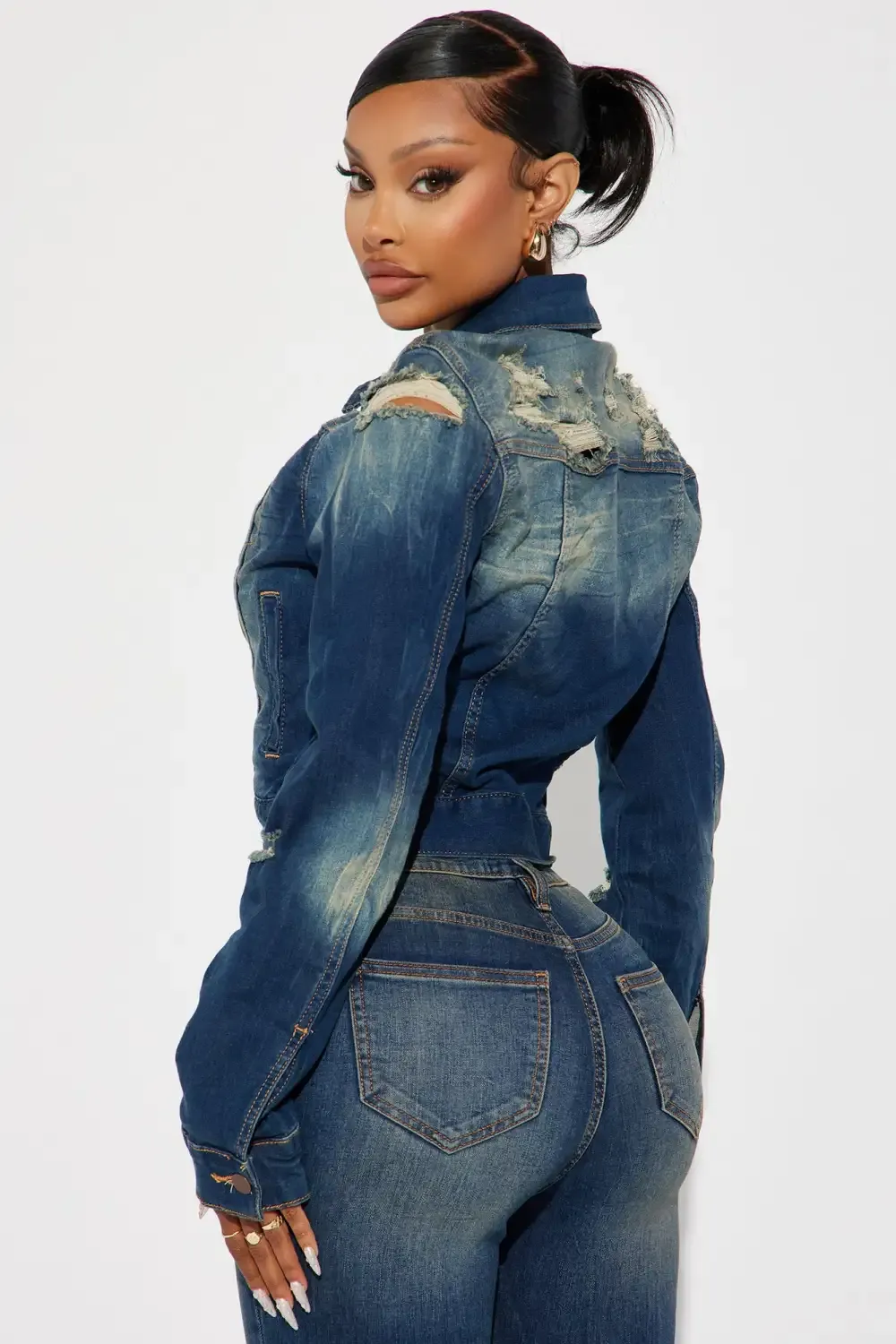 Kelly Denim Jacket - Dark