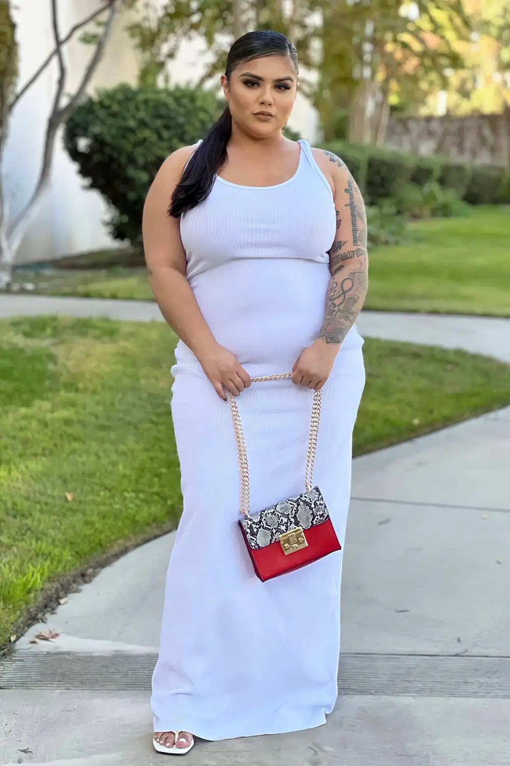 Mulberry Street Maxi Dress - White