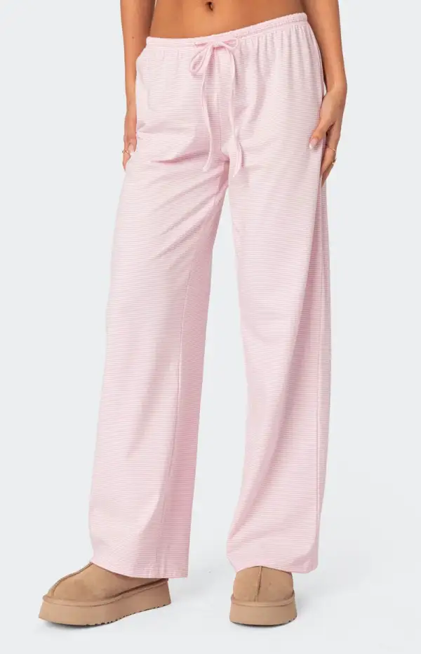 Edikted Olivia Striped Loose Fit Pants