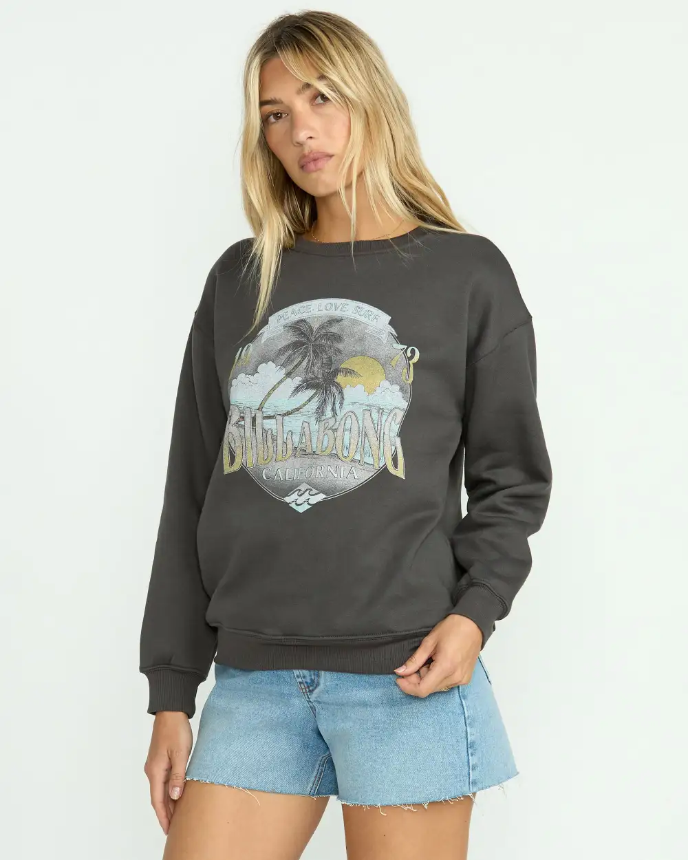 Wonderland Calls Crewneck Sweatshirt - Off Black
