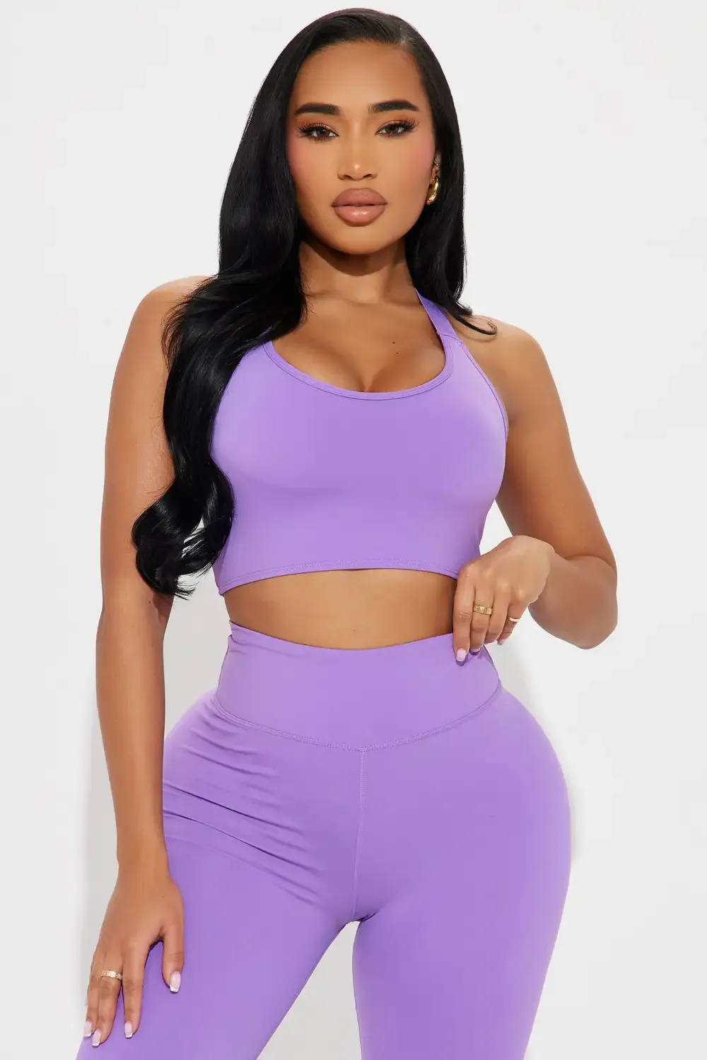 Giselle Twist Active Sports Bra - Lavender