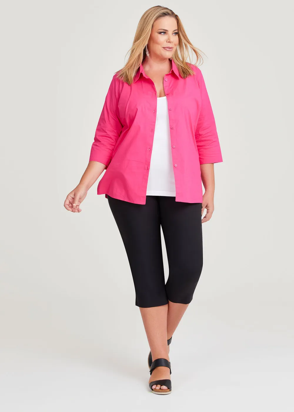 Stretch Cotton Poplin Shirt