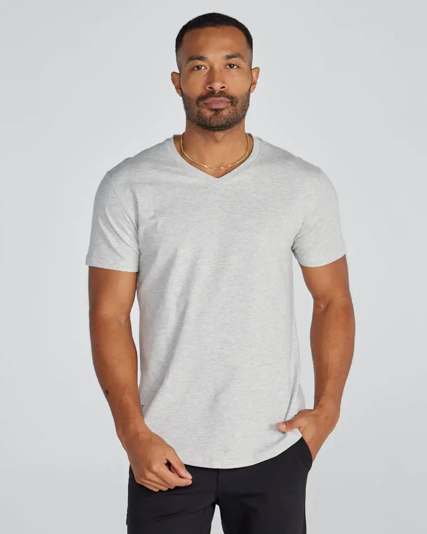 Drop-Cut V-Neck: Lux