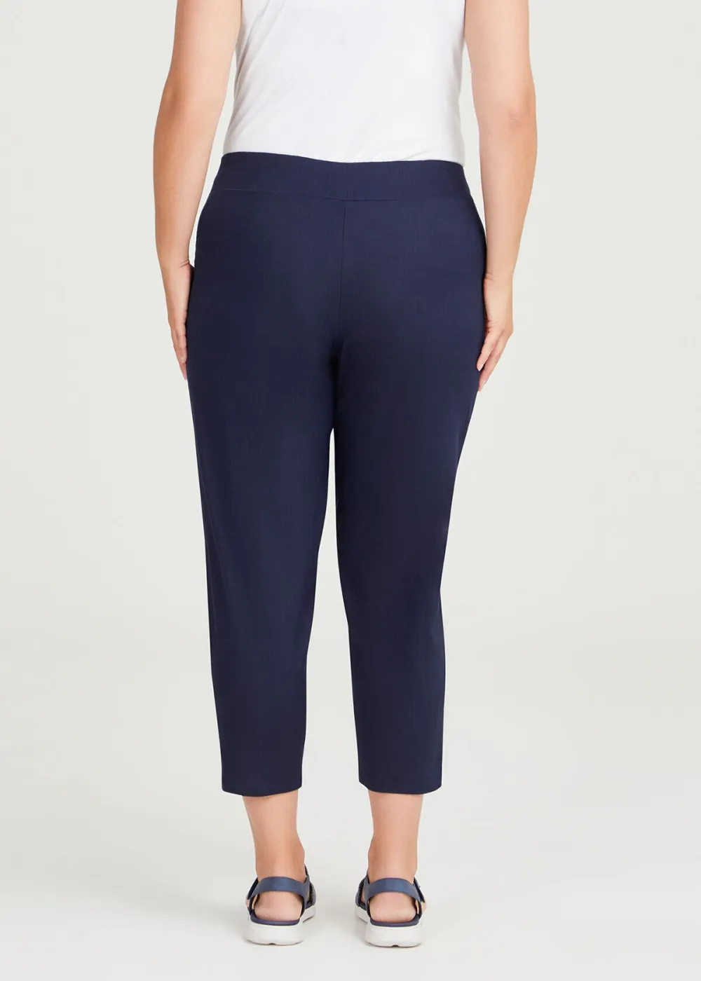 Stretch Linen Lounge Crop Pant