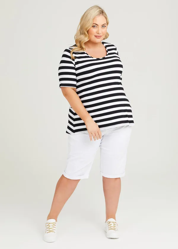 Natural Stripe Essential T-Shirt