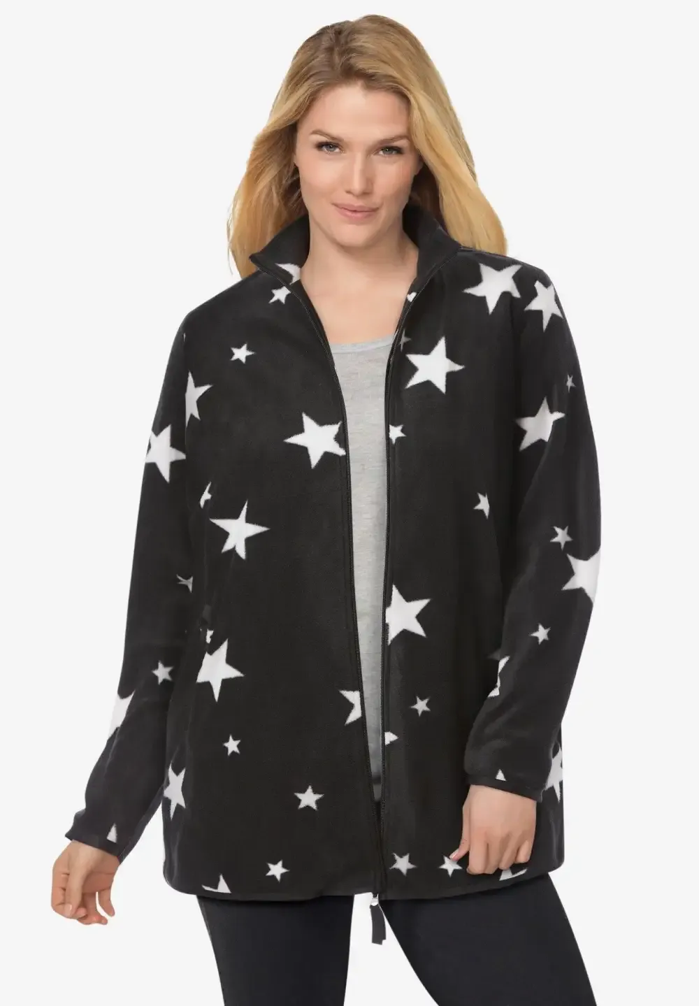 Zip-Front Microfleece Jacket