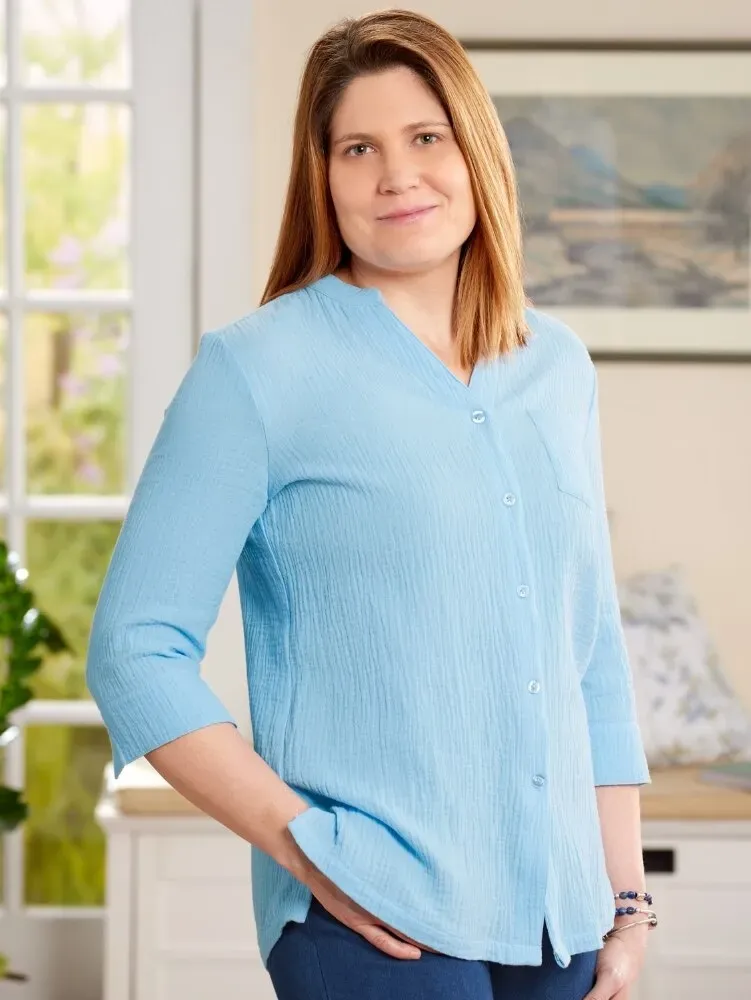 Women's Double Cotton Gauze Tunic
