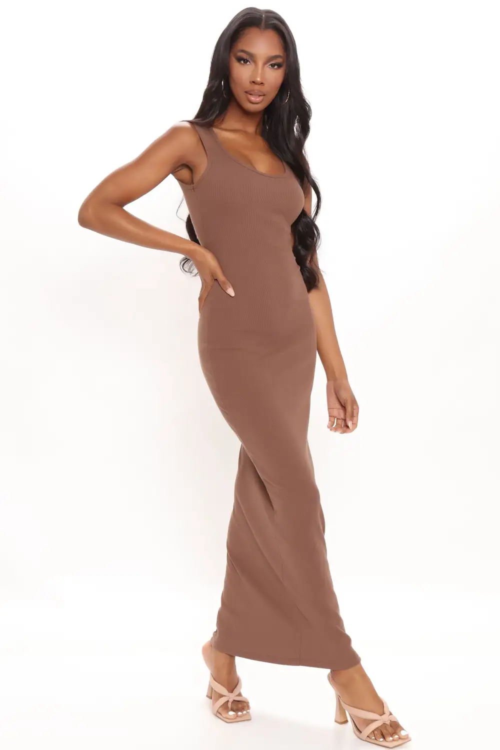 Mulberry Street Maxi Dress - Mocha