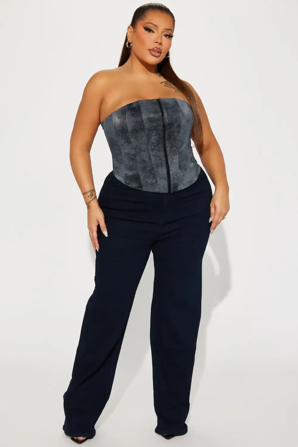 Midnight Vibes High Rise Stretch Jeans - Dark Wash