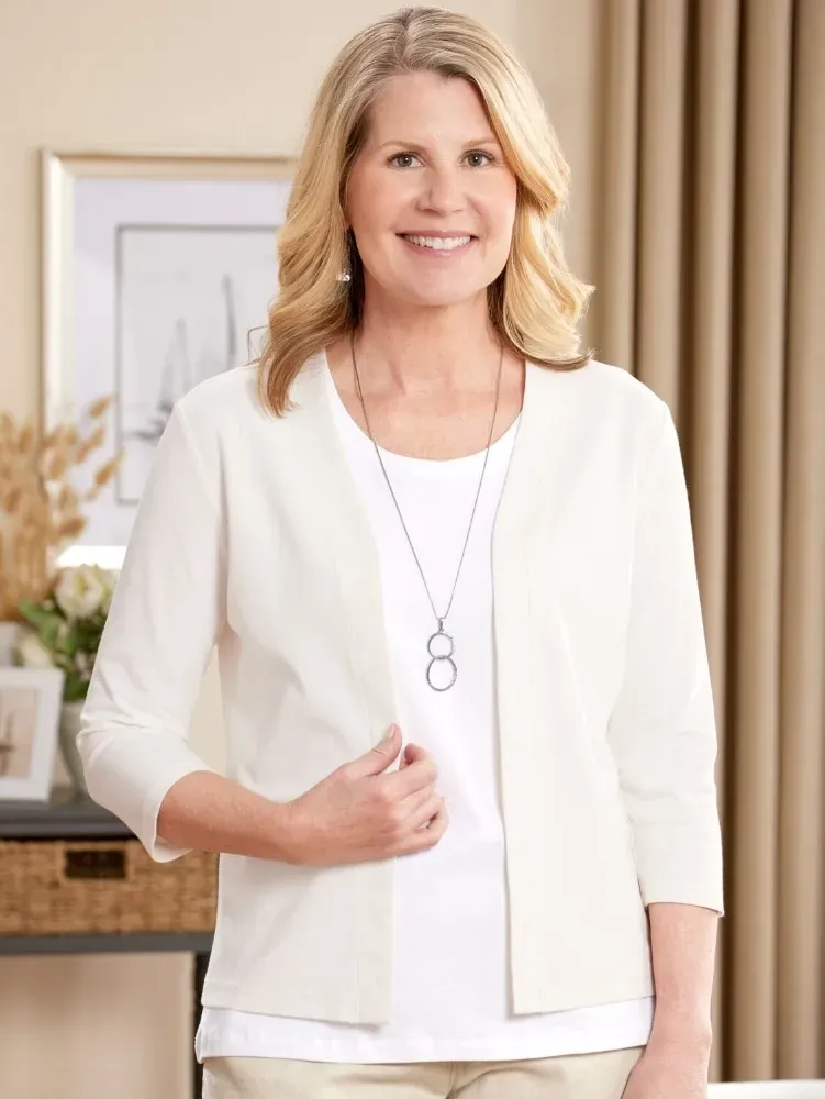 Women's Silky Knit Topper Cardigan