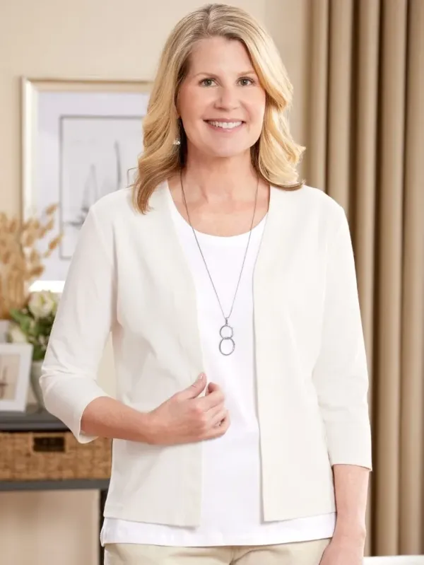 Women's Silky Knit Topper Cardigan
