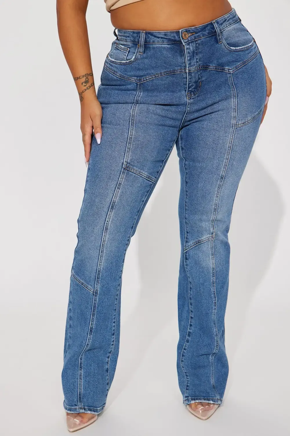 Cheyenne High Rise Bootcut Jeans - Medium Wash