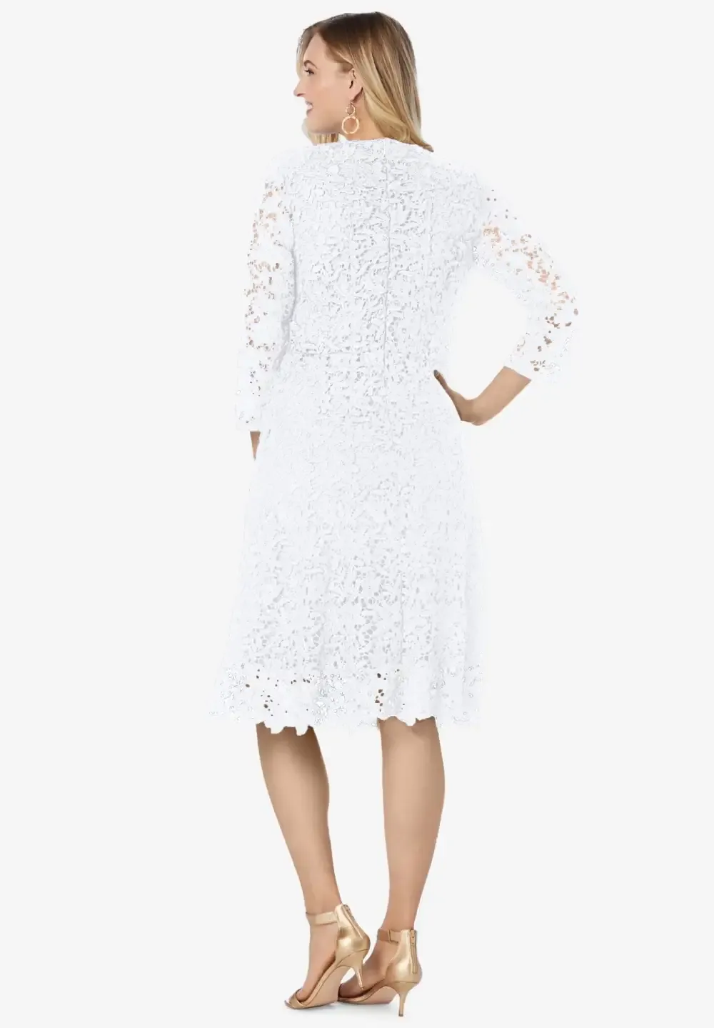 Lace Fit & Flare Dress