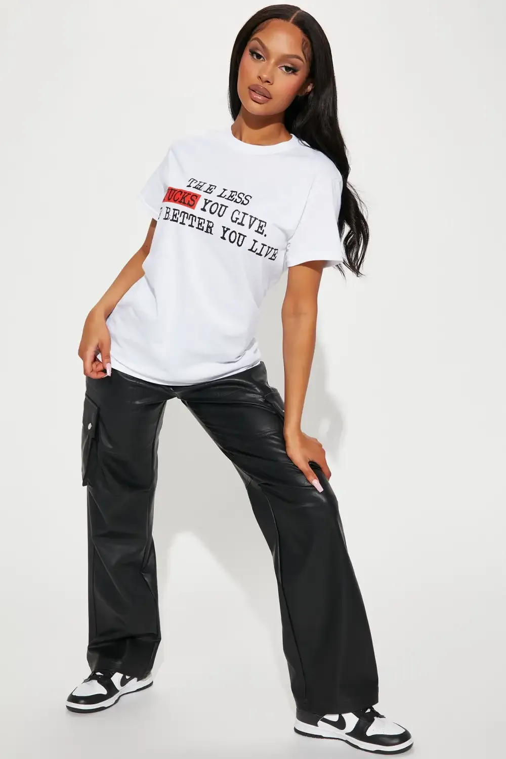 No Fucks To Give Short Sleeve Tee - White