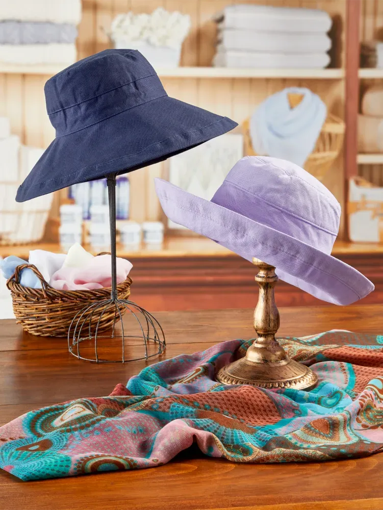 Women's Big-Brim Cotton Canvas Hat
