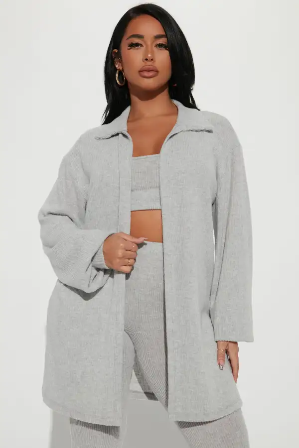 Easy Weekend 3 Piece Legging Set - Heather Grey