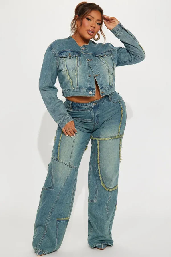 Belmont Baggy Tinted Jean - Medium Wash