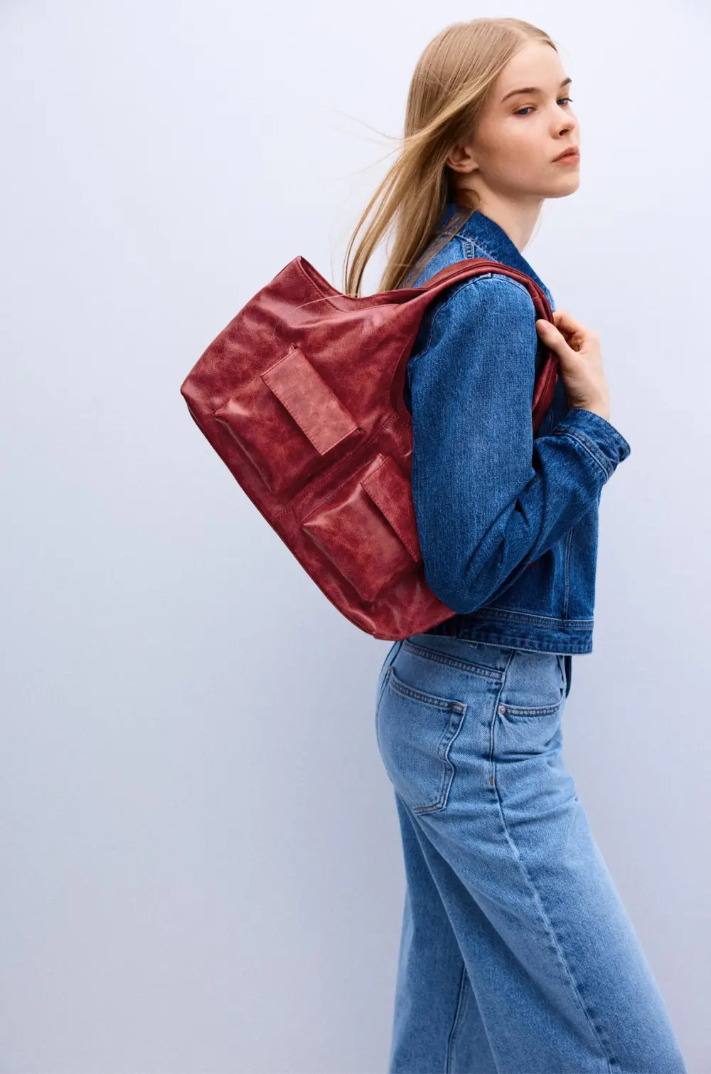 Bolso shopper multibolsillos